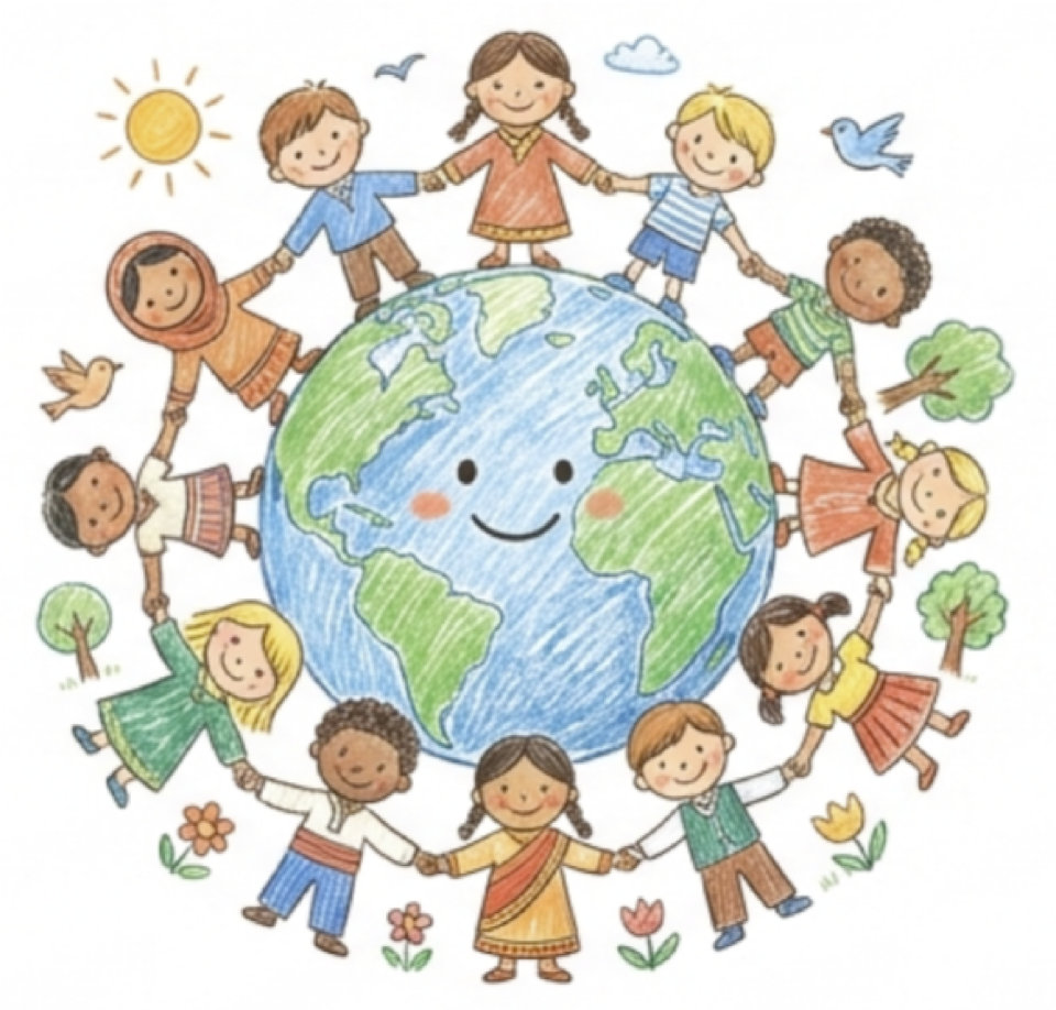 지구를 둘러싼 세계의 미래세대